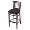Holland Bar Stool Co 25" Counter Stool, Dark Cherry Finish, Graph Coal Seat 312025DC018 - alternate 1